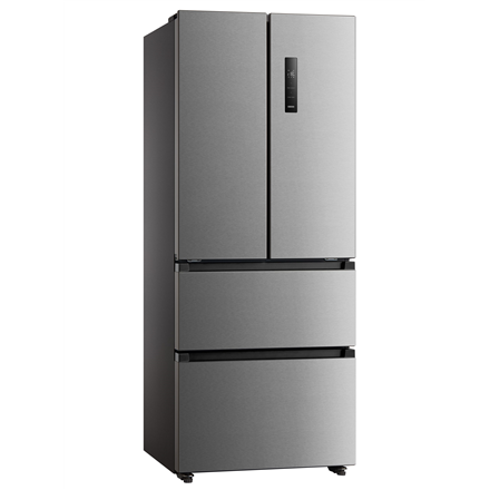 Midea Refrigerator | MERF402FIE02 | Energy efficiency class E | Free standing | Combi | Height 178 cm | No Frost system | Fridge net capacity 244 L | Freezer net capacity 147 L | Display | 41 dB | Stainless steel