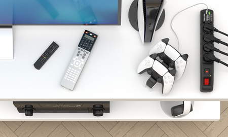 FILTR PRZECIWPRZEPIĘCIOWY ACAR F4 czarny 1,5M USB A+C (szybka ładowarka) W2439