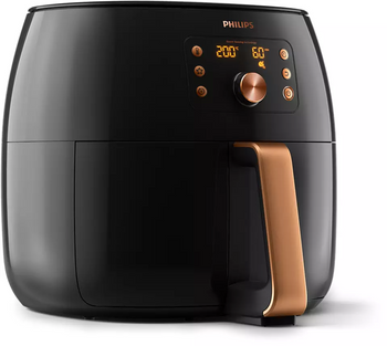 Philips Premium Airfryer XXL HD9867/90 Power 2225 W, Capacity 7.3 L, Smart Sensing Technology, Black