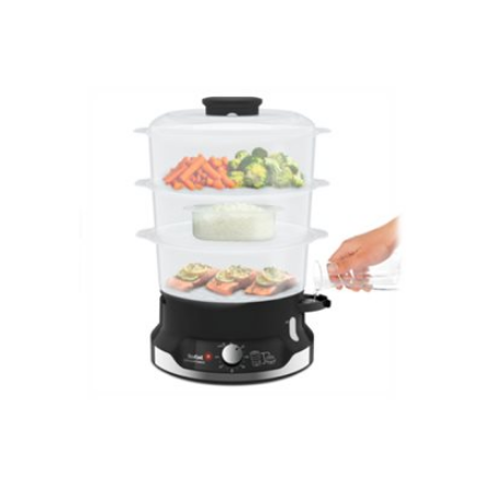TEFAL Food Steamer VC204810	Ultracompact Black 800 W Capacity 9 L Number of baskets 3