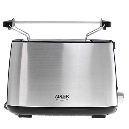 Adler Toaster AD 3214 Power 750 W Number of slots 2 Housing material Stainless steel Silver