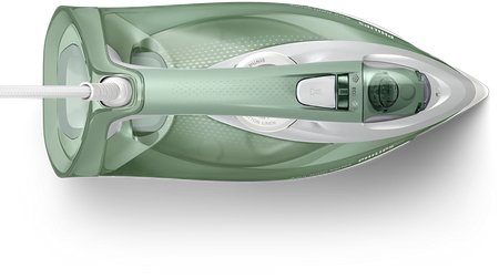 Philips DST7012/70 HV | Steam Iron | 2600 W | Water tank capacity 300 ml | Continuous steam 45 g/min | Steam boost performance 220 g/min | Desert Green/Gray