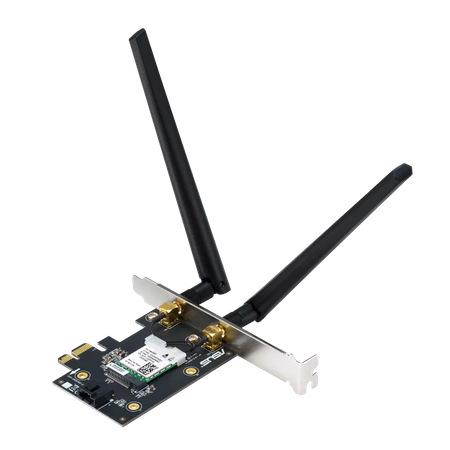 ASUS PCE-AX1800, 2.4GHz/5GHz WLAN, Bluetooth 5.2 LE, PCIe 2.0 x1