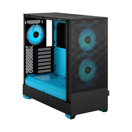 Fractal Design Pop Air RGB  Side window Cyan Core TG Clear Tint ATX, mATX, Mini ITX Power supply included No