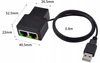 SPLITTER LAN 1x2 ADAPTER ROZGAŁĘŹNIK RJ45 100 Mbps