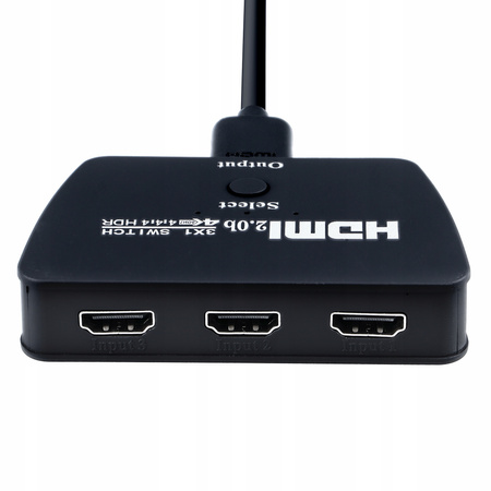 SWITCH HDMI 3x1 PRZEŁĄCZNIK UHD 4K HDCP 2.2 HDR