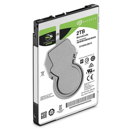 Seagate BarraCuda HDD, SATA 6G, 5400 U/min, 2,5 Zoll - 2 TB