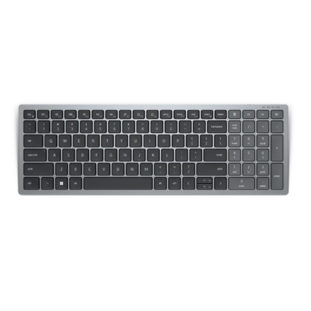 Dell Keyboard KB740 Keyboard Wireless Keyboard Technology - Scissors RU 506 g 2.4 GHz, Bluetooth 5.0 Titan Gray