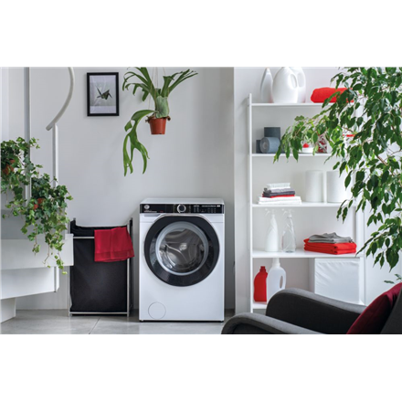 Hoover Washing Machine HWP610AMBC/1-S Energy efficiency class A Front loading Washing capacity 10 kg 1600 RPM Depth 59 cm Width 60 cm Display LCD Steam function Wi-Fi White