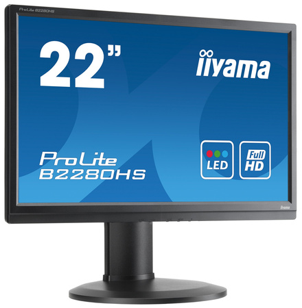 iiyama 21.5&amp;quot; TN B2280HS-B1 (GWARANCJA ZERO MARTWYCH PIXELI)