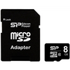 Silicon Power 8 GB MicroSDHC Flash memory class 10 SD adapter