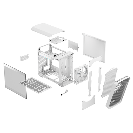 Fractal Design Torrent Nano RGB White TG clear tint Side window  White TG clear tint Power supply included No