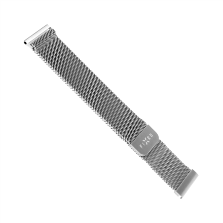 Fixed | Mesh Strap with Quick Release 20mm for Smartwatch | Silver