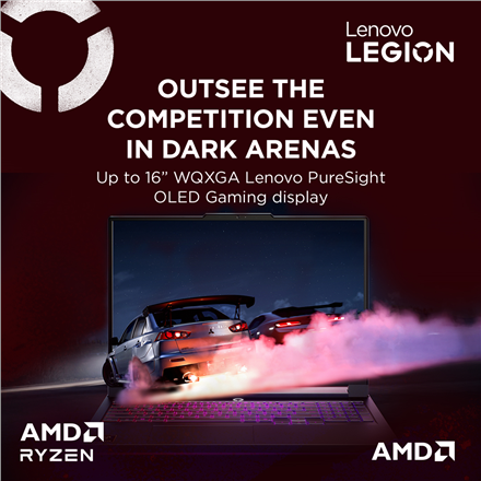 Lenovo Legion Pro 7 16AFR10H | Eclipse Black | 16 " | OLED | WQXGA | 2560 x 1600 pixels | Glossy | AMD Ryzen 9 | 9955HX3D | 32 GB | SO-DIMM DDR5 | Solid-state drive capacity 2000 GB | NVIDIA GeForce RTX 5080 | GDDR7 | 16 GB | Windows 11 Home | 802.11be |