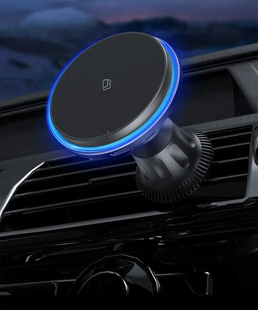 BEZPRZEWODOWY UCHWYT SAMOCHODOWY kolory RGB Z MAGNESEM MAGSAFE IPHONE 14 13