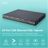 Digitus | 24 Port 10G Ethernet PoE+ Injector, 802.3at, 370 W | DN-95117