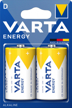 BATERIE ALKALICZNE VARTA R20 (typD) ENERGY 2szt