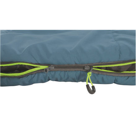 Outwell Campion, Sleeping Bag,  215 x 80 cm, 2 way open - auto lock, L-shape, Ocean Blue