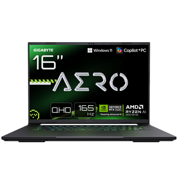 Gigabyte AERO X16 1TH-93EEC94AH 16" QHD+ AMD Ryzen AI 7/16GB/1TB/RTX 5050/Win11 Home/ENG kbd/Grey/2Y Warranty | Gigabyte