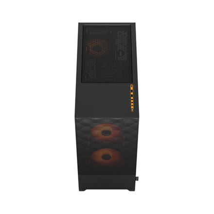 Fractal Design Pop Air RGB Side window Orange Core TG Clear Tint ATX, mATX, Mini ITX Power supply included No