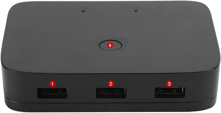 Przełącznik KVM HDMI 2x1 Switch 3xUSB +2 KABL HDMI