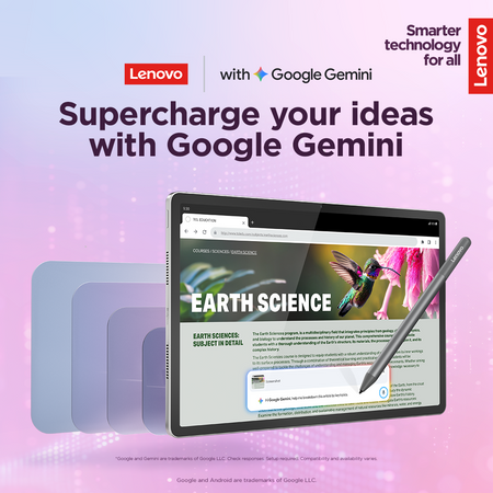 Lenovo Idea Tab Plus Wi-Fi (without power adapter) | ZAG70004SE | 12.1 " | Luna Grey | IPS | 2560 x 1600 pixels | MediaTek | Dimensity 6400 | 12 GB | Soldered LPDDR4x | 256 GB | Wi-Fi | Front camera | 8 MP | Rear camera | 13 MP | Bluetooth | 5.2 | Android