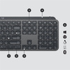 Logitech Keyboard MX Keys for Business [CH] graphite BT +++ beleuchtete Tasten, BrownBox