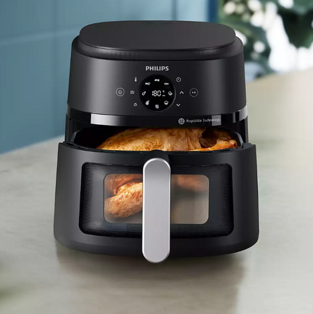 Philips NA231/00 Airfryer, 1700 W, Pan volume 6.2 L, Black, Silver | Philips Airfryer | NA231/00 | Power 1700 W | Capacity 6.2 L | Black/Silver