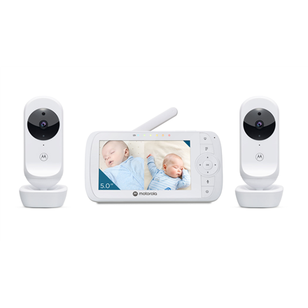 Motorola Video Baby Monitor - Two camera pack VM35-2 5.0" White