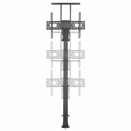 UCHWYT TV-WINDA STEROWANY ELEKTRYCZNIE AR-93M MOBILNY 60KG max 80" VesaMax600x400