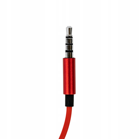 SŁUCHAWKI DOKANAŁOWE MIKROFON PRZEWÓD JACK 3.5MM