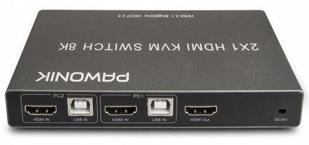 KONSOLA KVM HDMI 2.1 Przełącznik Switch 4K120Hz 8K