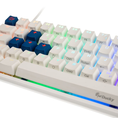 Ducky One 2 SF Gaming Tastatur, MX-Red, RGB LED - weiß