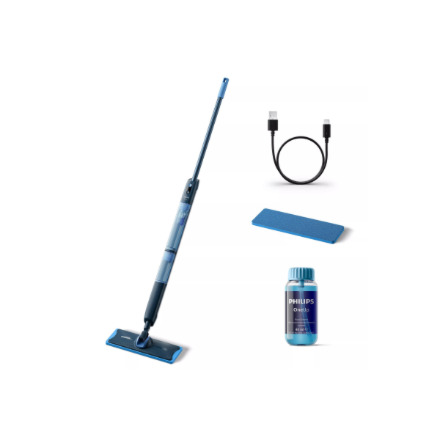 Philips XV5113/01 OneUp 5000 Series Electric Mop, Blue/Black