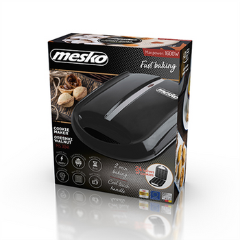 Mesko Nut maker MS 3041 1600 W Number of pastry 24 Nuts Black