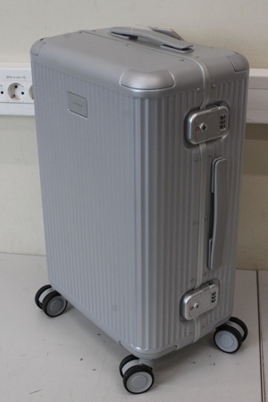 SALE OUT. Xiaomi Aluminum Frame Luggage 20" | Xiaomi Aluminum Frame Luggage 20" | 3900 g | USED, WITHOUT ORIGINAL PACKAGING, DAMAGED PACKAGING, MISSING KEYS | Luggage | Grey | Polycarbonate/Polyester