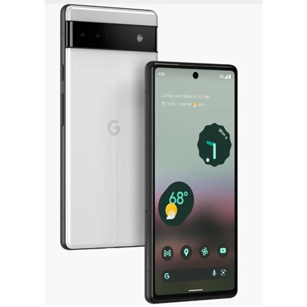 google Pixel 6a Chalk 6.1 " OLED Google Tensor (5 nm) Internal RAM 6 GB 128 GB Nano-SIM 4G 5G Main camera 12.2+12 MP Secondary camera 8 MP Android 12 4410 mAh