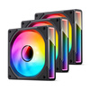Jonsbo ZK-120B ARGB PWM Lüfter, 120mm, 3er-Pack - schwarz