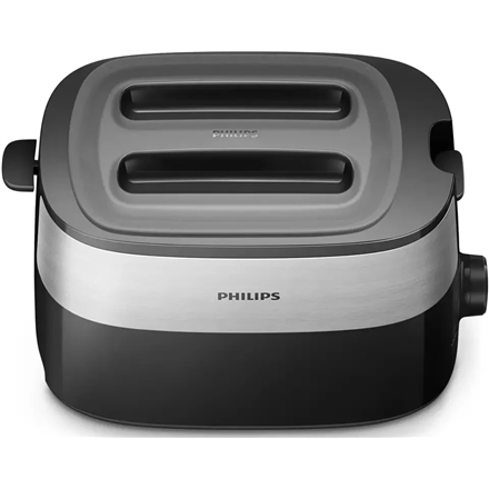 Philips Toaster HD2517/90 Daily Collection Power 830 W Number of slots 2 Housing material Plastic Black/Stainless Steel