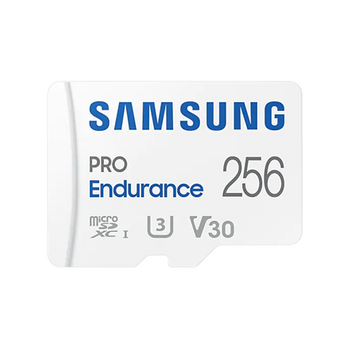 Samsung PRO Endurance MB-MJ256KA/EU 256 GB MicroSD Memory Card Flash memory class U3, V30, Class 10 SD adapter