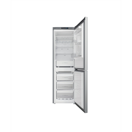 INDESIT Refrigerator INFC8 TI21X Energy efficiency class F Free standing Combi Height 191.2 cm No Frost system Fridge net capacity 231 L Freezer net capacity 104 L Display 40 dB Stainless steel