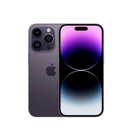 Apple iPhone 14 Pro Deep Purple 6.1 " Super Retina XDR display with ProMotion Apple A16 Bionic Internal RAM 6 GB 256 GB Dual SIM Nano-SIM 3G 4G 5G Main camera 48+12+12 MP Secondary camera 12 MP iOS 16 3200 mAh