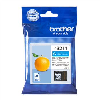 Tinte Brother LC-3211C Cyan
