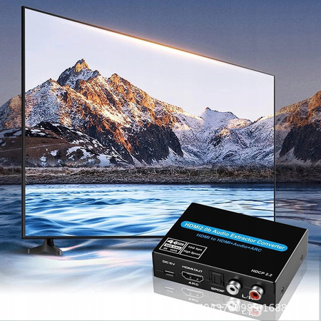 Ekstraktor HDMI 2.0 TOSLINK KONWERTER ARC 5.1 HDCP