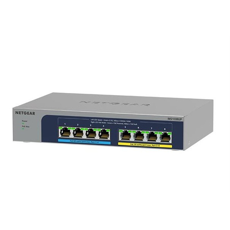 Netgear 8Port Switch 100/1000/2500 MS108UP 8-Port Ultra60 PoE++ Multi-Gig unmgd Switch