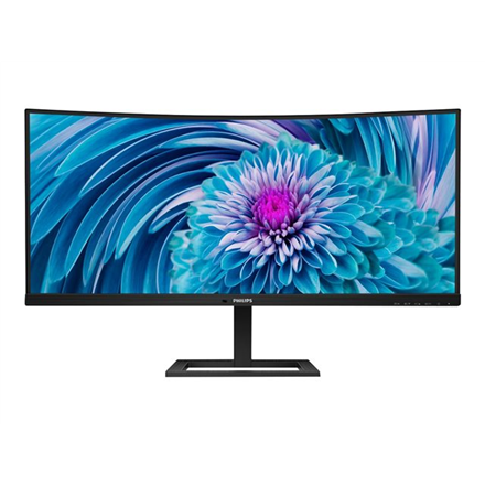 Philips UltraWide LCD Monitor 346E2CUAE 34 ", VA, WQHD, 3440 x 1440, 21:9, 4 ms, 300 cd/m², Black