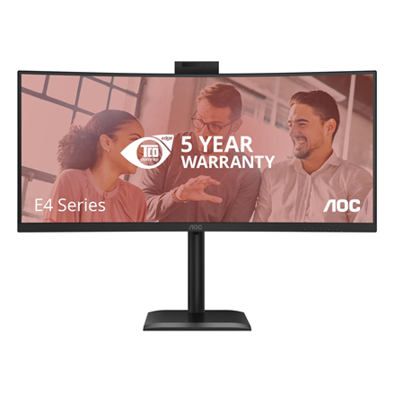 AOC CU34E4CW Curved 34" 3440x1440/21:9/350cd/m2/4ms HDMI, DisplayPort, USB, Audio out | AOC
