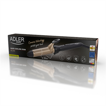 Adler Hair Curler AD 2112 Ceramic heating system Barrel diameter 32 mm 55 W Black