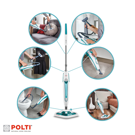 Polti Steam mop PTEU0282 Vaporetto SV450_Double Power 1500 W Steam pressure Not Applicable bar Water tank capacity 0.3 L White