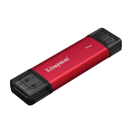 Kingston Dual Portable Solid-State Drive, USB Type-A and Type-C | 1000 GB | Solid-state drive interface USB 3.2 Gen 2 | Read speed 1050 MB/s | Write speed 950 MB/s